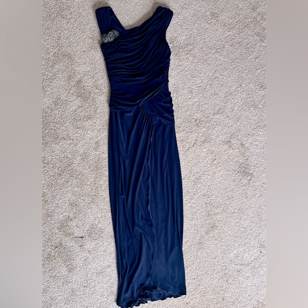 Navy evening gown